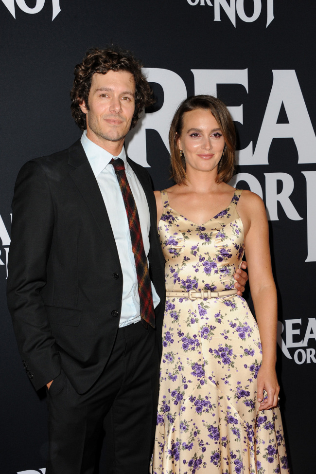 Adam Brody and Leighton Meester at the Los Angeles screening of 'Ready Or Not' at the ArcLight Cinemas in Culver City, USA on August 19, 2019. [Photo: IC]