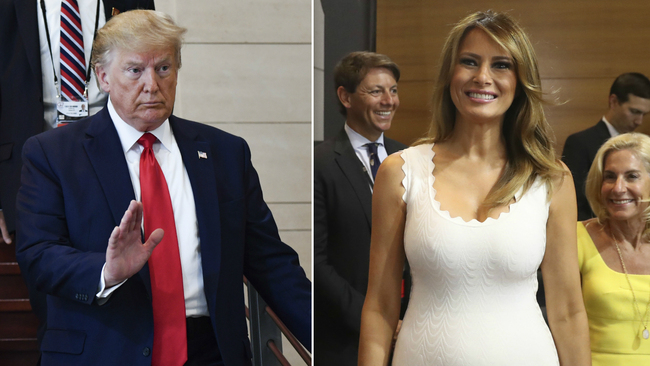 Combo of US President Donald Trump and the first lady Melania Trump [Photo: AP]