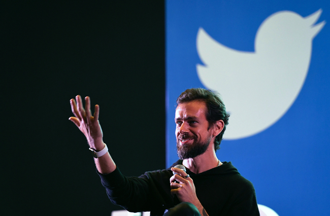 Twitter CEO and co-founder Jack Dorsey gestures while interacting with students at the Indian Institute of Technology (IIT) in New Delhi on November 12, 2018. [File photo: AFP] 