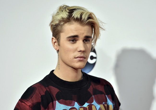 This Nov. 22, 2015 file . shows Justin Bieber at the American Music Awards in Los Angeles. [Photo: IC]