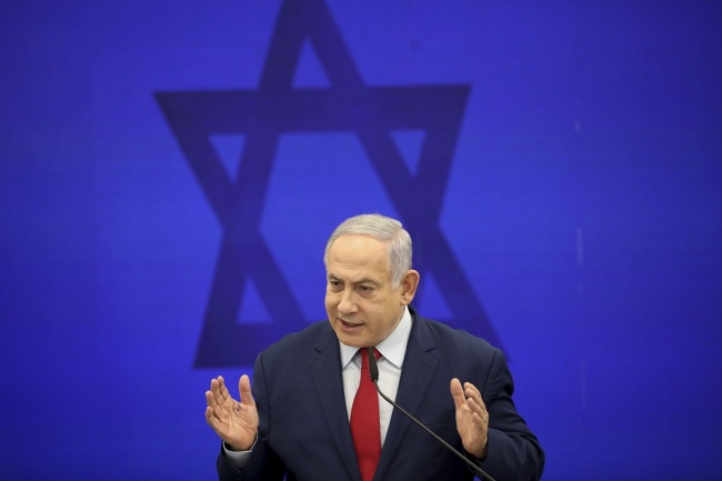 Israeli Prime Minister Benjamin Netanyahu speaks during a press conference in Tel Aviv, Israel, Tuesday, Sept. 10, 2019. [Photo: IC] 