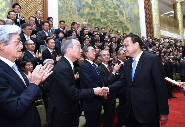 Chinese Premier Li Keqiang meets with a delegation from Japan's business community in Beijing on Wednesday, September 11, 2019. [Photo: gov.cn]