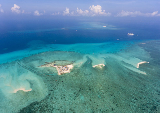 An aerial view of the Xisha Islands [File photo: VCG]