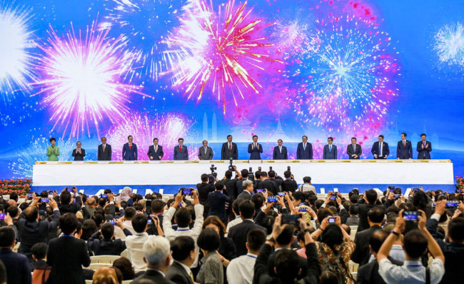 The 16th China-ASEAN Expo commences in Nanning, Guangxi Zhuang Autonomous Region on Saturday, September 21, 2019. [Photo: IC]