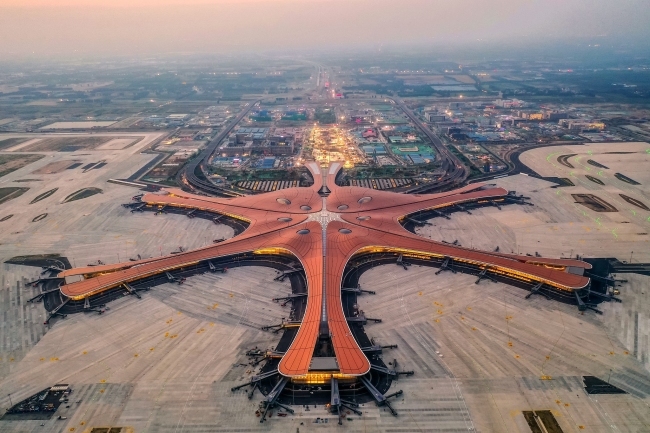 An aerial view of the Beijing Daxing International Airport on May 29, 2019. [File Photo: VCG]