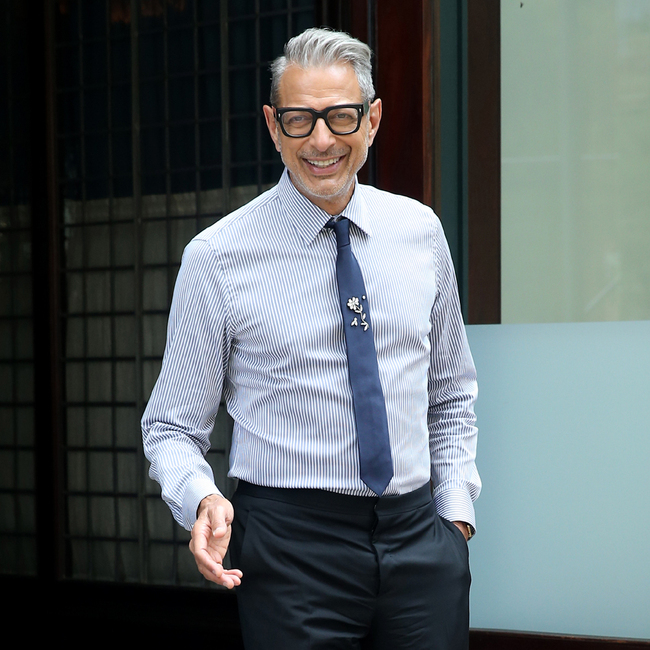 Actor Jeff Goldblum leaves the Greenwich Hotel in New York City on July 02, 2019. [Photo: IC]