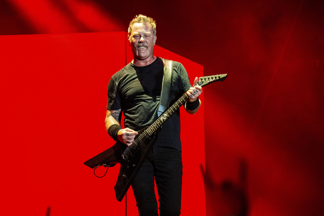 In this Oct. 13, 2018 file photo, James Hetfield of Metallica performs on day two of the Austin City Limits Music Festival's second weekend in Austin, Texas. [Photo: AP]