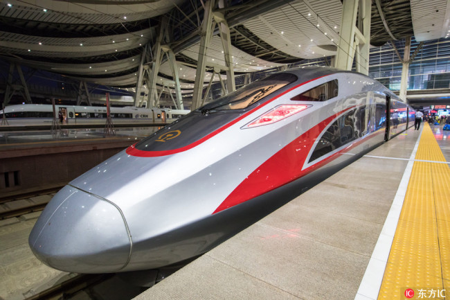 File photo of China's high-speed train. [Photo: IC]