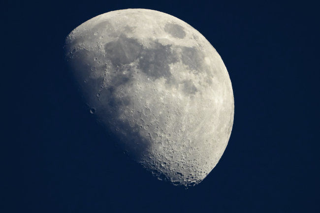 This file photo taken on May 13, 2019 shows a view of the moon in Cannes, southern France. [Photo: LAURENT EMMANUEL/AFP]