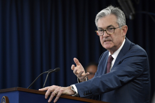 Federal Reserve Chairman Jerome Powell speaks during a news conference in Washington, Wednesday, Oct. 30, 2019. The Federal Reserve cut rates for the third time this year. [AP Photo: AP/Susan Walsh]