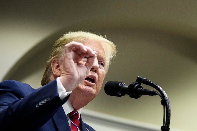 US President Donald Trump delivers remarks on honesty and transparency in healthcare prices at the White House in Washington, DC on November 15, 2019. [Photo: Brendan Smialowski/AFP]