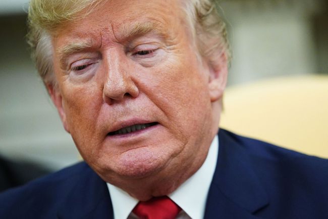 In this file photo taken on November 13, 2019 US President Donald Trump speaks during a meeting with Turkey's President Recep Tayyip Erdogan and a group of Republican senators in the Oval Office of the White House in Washington, DC. [Photo: MANDEL NGAN/AFP]