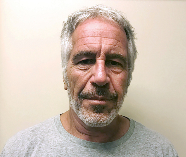 The undated photo obtained July 11, 2019 courtesy of the New York State Sex Offender Registry shows US financier Jeffrey Epstein. [File Photo: AP]