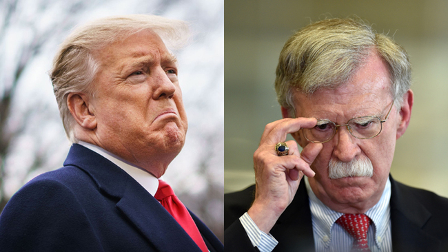 US President Donald Trump and Former Trump National Security Advisor John Bolton.[File Photo: China Plus] 