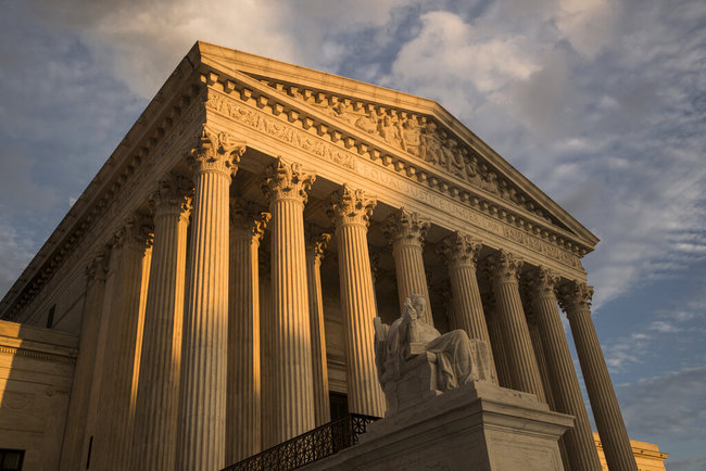 In this Oct. 10, 2017, file photo, the Supreme Court in Washington, at sunset. [File photo: AP]