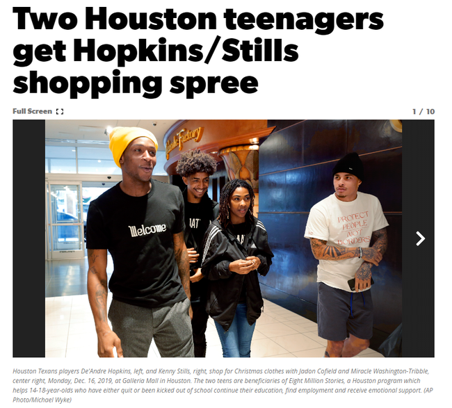 Houston teens get shopping spree