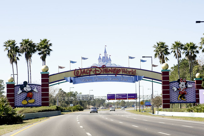 In this Jan. 31, 2017, file photo, cars travel one of the roads leading to Walt Disney World in Lake Buena Vista, Fla. [Photo: AP]