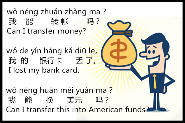 Lesson 88 Revision of Expressions Used in the Bank 第八十八课 银行复习课
