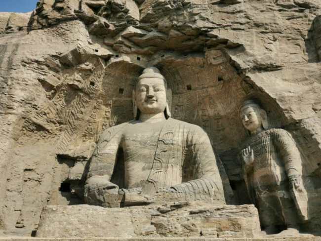 Světové dědictví UNESCO Jeskyně Yungang (Jün-kang) v provincii Shanxi (Šan-si) jsou vynikajícím příkladem čínských chrámových jeskyní. Fotografie: Wang Kaihao pro deník China Daily