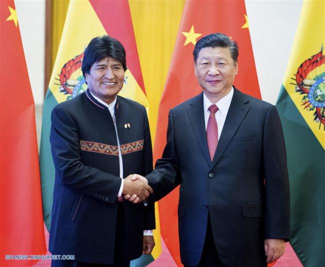 Xi y Morales acuerdan establecer asociación estratégica China-Bolivia