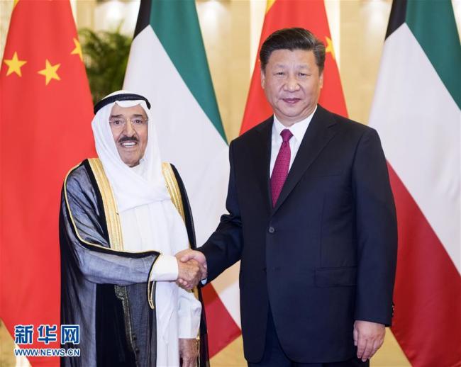 Xi Jinping se encuentra con Sabah Al-Ahmad Al-Jaber Al-Sabah