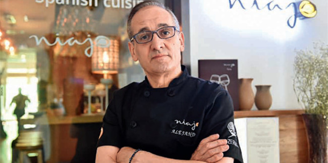 Alejandro Sánchez, propietario del restaurante “Niajo”.