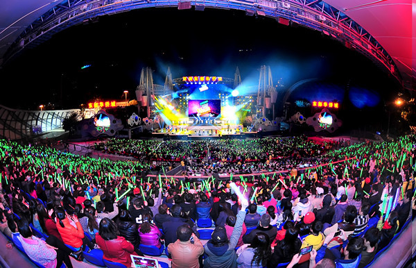 Un concierto de “The Voice of China”, en Shenzhen.
