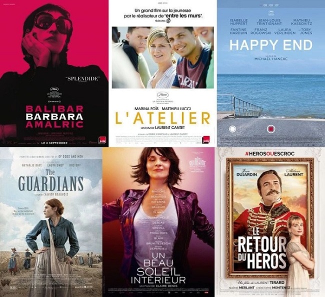 Six nouveaux films français, sortis en 2017 ou en 2018, seront projetés dans les cinémas shanghaiens (Source: SIFF)