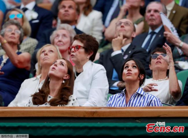 La princesse Kate et la duchesse Meghan assistent aux matchs de tennis à Wimbledon