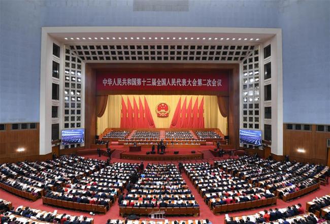 Ouverture de la 2e session de la 13e Assemblée populaire nationale à Beijing
