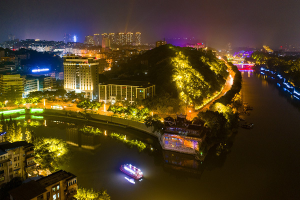 Le paysage nocturne de Zigong