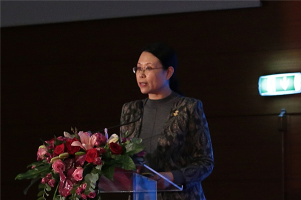Gao Tian, directrice adjointe du département des activités culturelles du Comité d'organisation des JO d’hiver de Beijing, lors de la promotion spéciale pour les JO de 2022