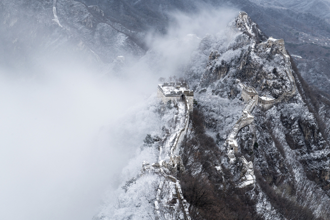 Chine : chute de neige à Beijing