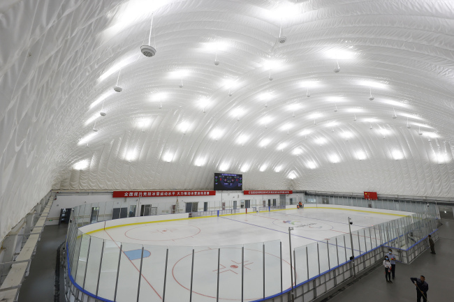 Fin des travaux du Centre d'entraînement de curling et de hockey sur glace des Jeux paralympiques d'hiver de Beijing 2022