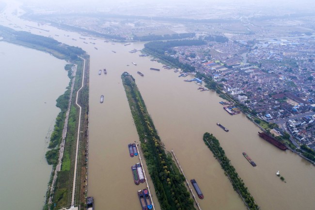 Le Grand Canal, inscrit en 2014 sur la list du patrimoine mondial de l'Unesco (Photo crédit: Tang Dehong/CFP.cn)