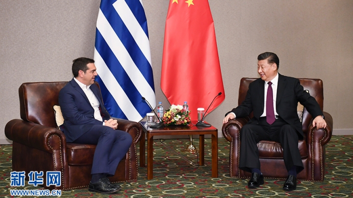 Xi Jinping encontra-se com ex-primeiro-ministro grego
