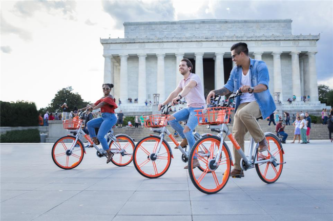 Китайские велосипеды Mobike добрались до США 