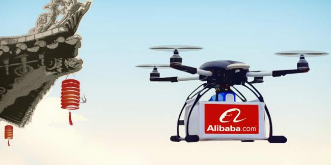 Alibaba начал использовать дроны для доставки посылок