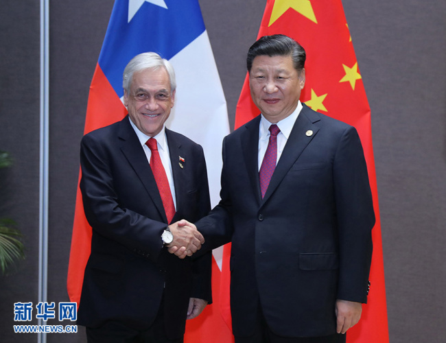 Си Цзиньпин встретился с президентом Чили Себастьяном Пиньерой