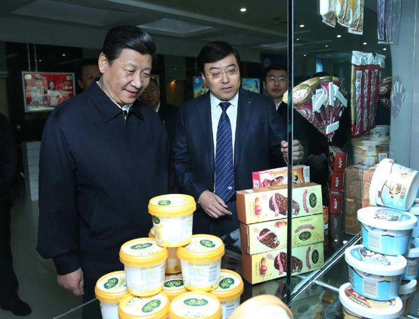 28 января 2014 года в ходе инспекции одного из предприятий, выпускающих молочные продукты, Си Цзиньпин в очередной раз призвал уделять максимально пристальное внимание безопасности пищевых продуктов