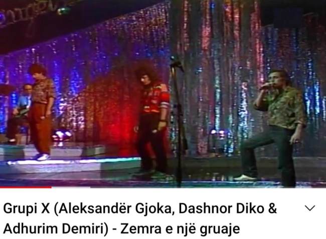 Dashnor Diko, Aleksander Gjoka, Adhurim Demiri Fest i kenges ne Rtsh 1992.