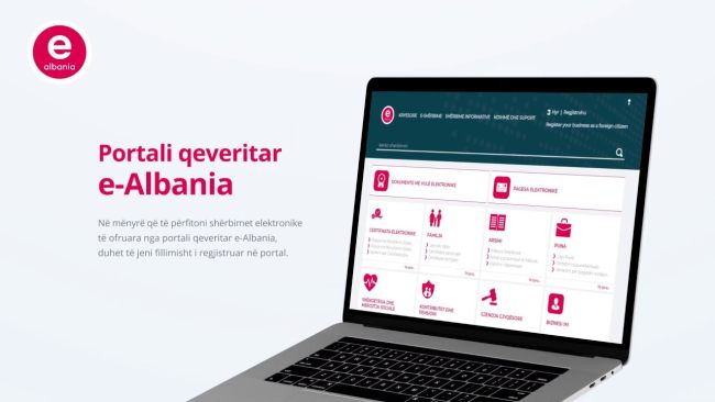 Portali qeveritar e-Albania (YouTube)