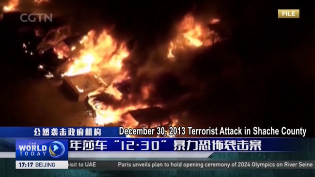 Sulmi terrorist në vitin 2013 në Kashgar,Xinjiang(CGTN)
