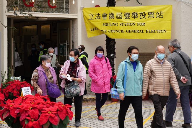 Qytetarë votojnë, Hong Kong(VCG)