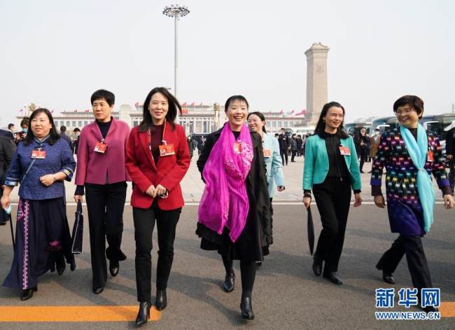 Deputete në sesionet vjetore politike,8 mars,2021, Pekin(Xinhua)