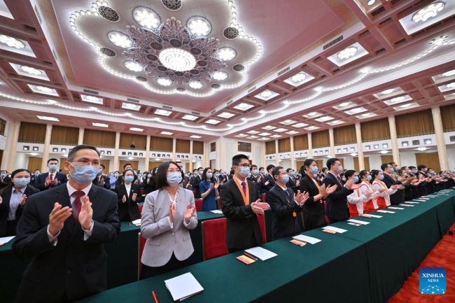 Ceremonia e kremtimit të 100-vjetorit të Lidhjes së Rinisë Komuniste të Kinës(Foto:VCG)