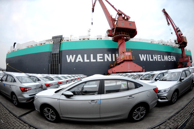 Më 20 tetor 2020, në portin Lianyungang të Kinës Lindore, 2400 automjete u ngarkuan në anije për eksportimin në Arabinë Saudite/ VCG