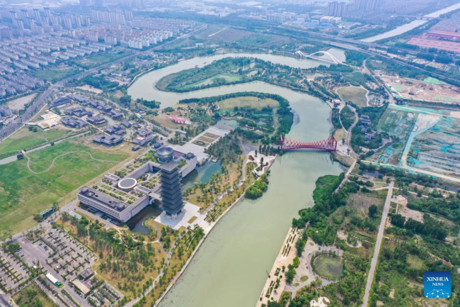 Pejzaž slikovitog područja kanala Sanvan u Jangdžouu u istočnoj Kini