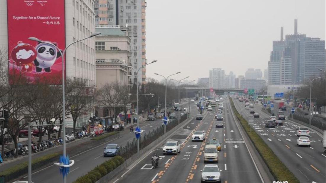 بهره‌برداری از مسیرهای ویژه المپیک زمستانی در شهر پکن + تصاویر