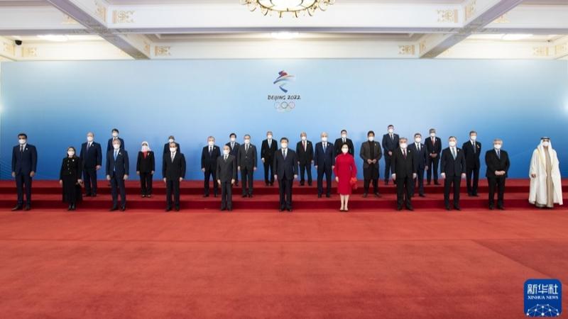 مهمانان برجسته المپیک زمستانی در ضیافت رهبر چین و همسرش شرکت کردندا